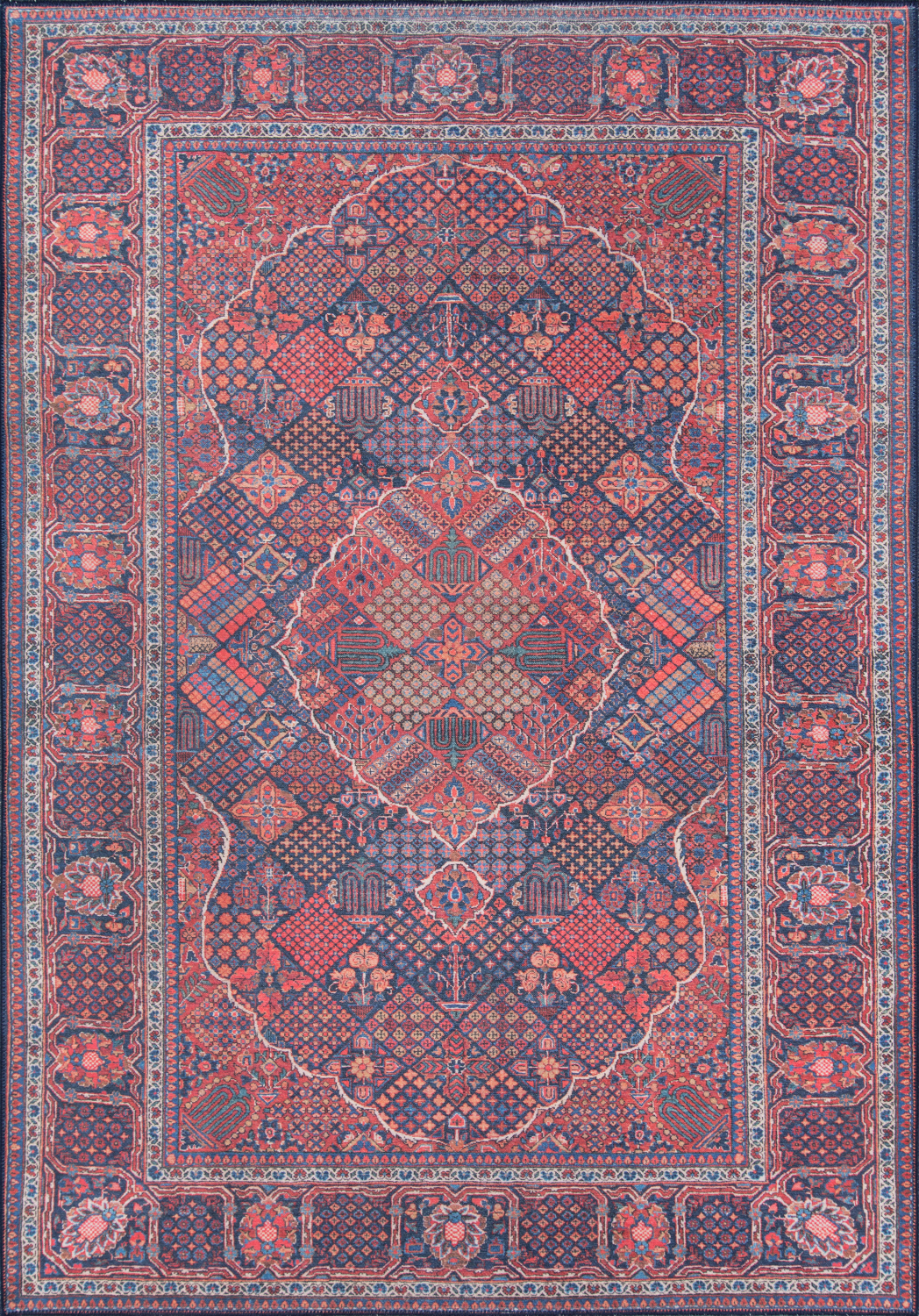 Momeni Afshar 2' X 3' Navy Traditional