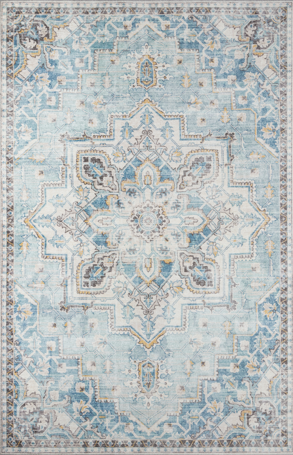 Momeni Afshar 2' X 3' Light Blue Traditional