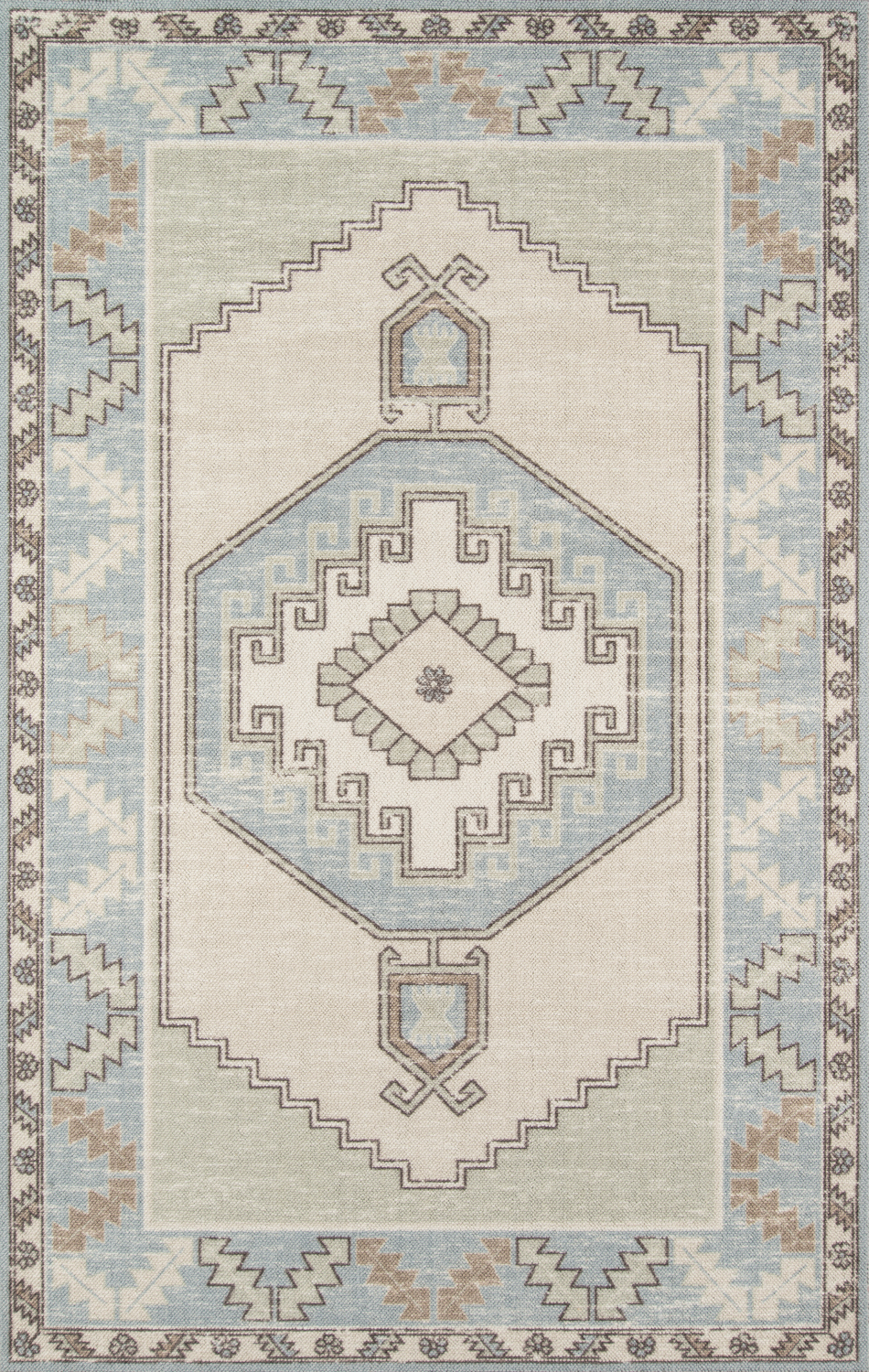 Momeni Anatolia 2' X 3' Light Blue Traditional