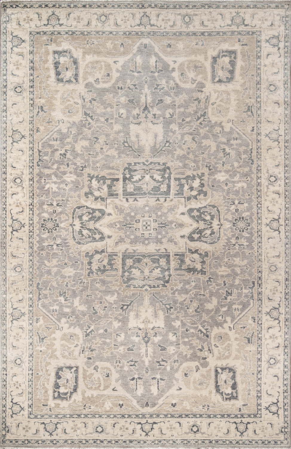 Momeni Banaras 2' X 3' Grey Traditional