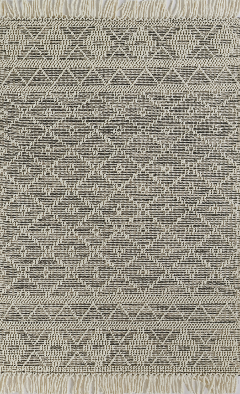 Momeni Boulder 2' X 3' Charcoal Contemporary