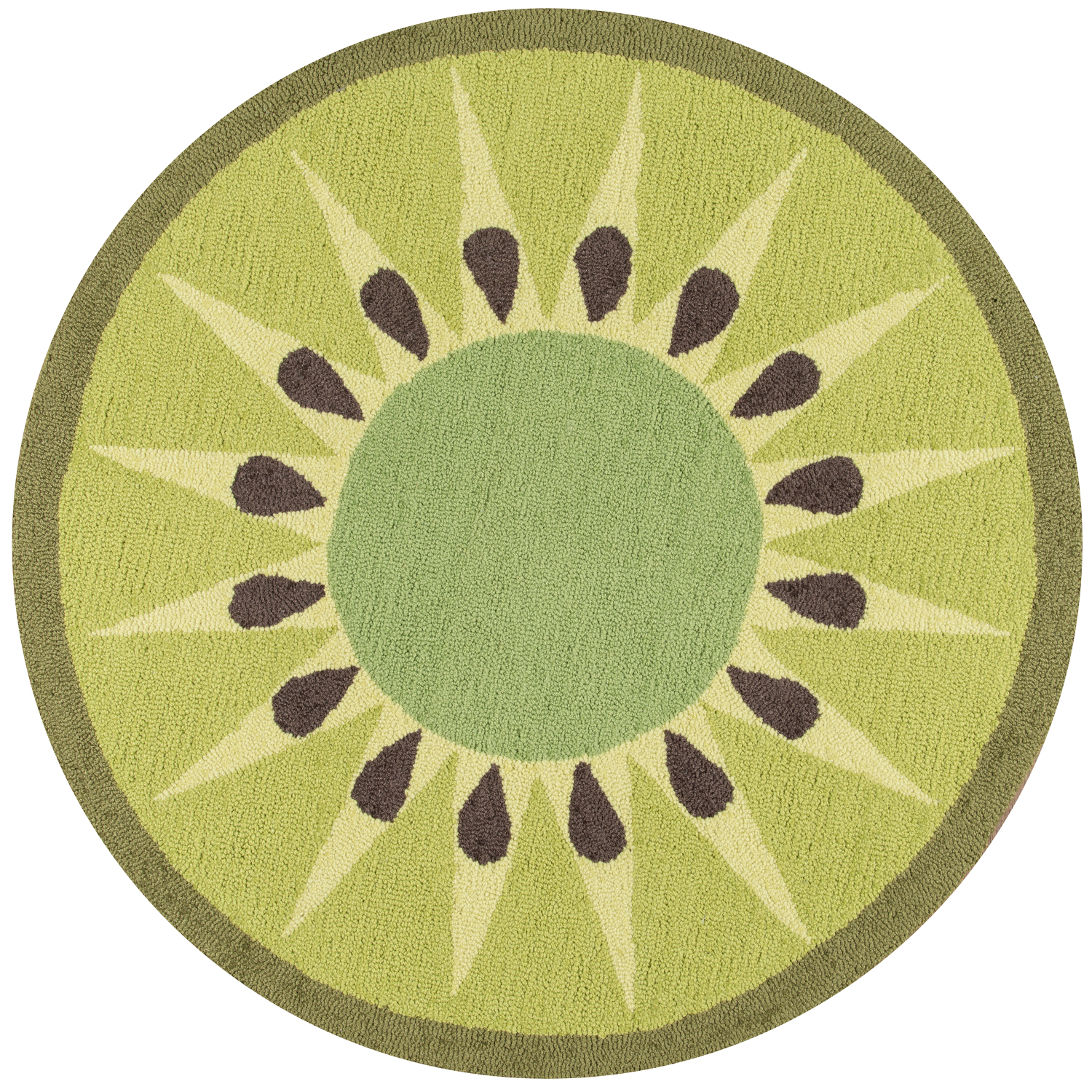 Novogratz Cucina 3' X 3' Round Green Contemporary