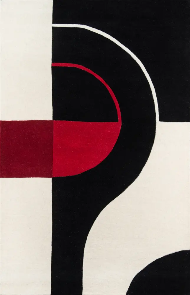 Momeni Delhi 5' X 8' Black Contemporary