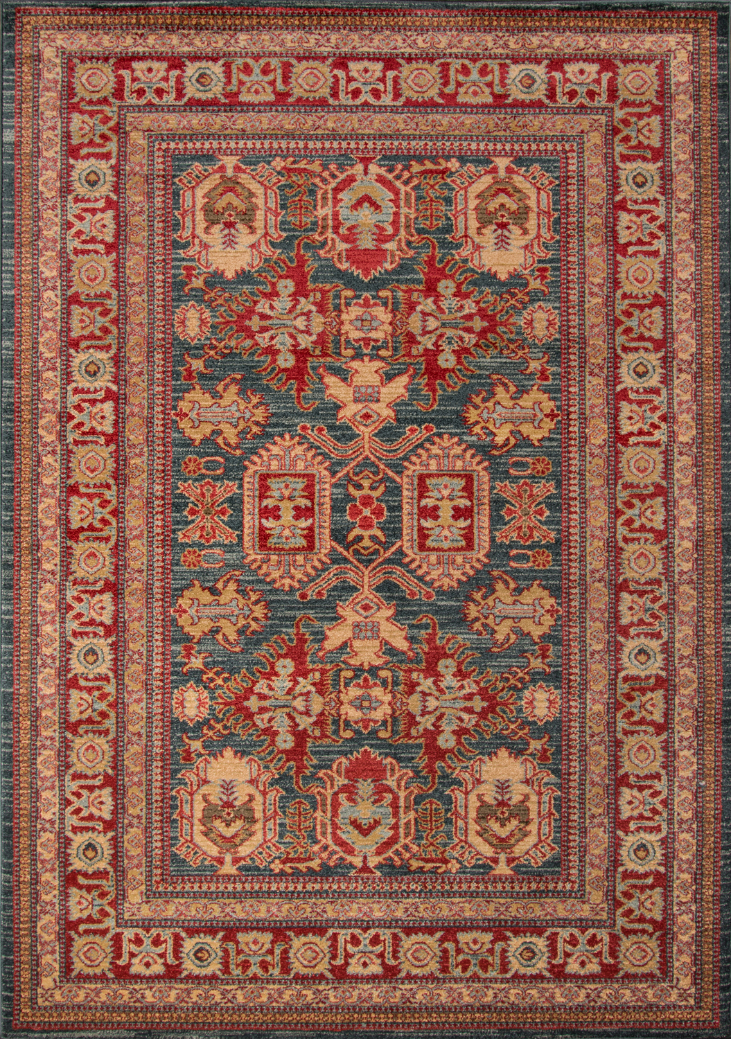 Momeni Ghazni 2' X 3' Blue Traditional