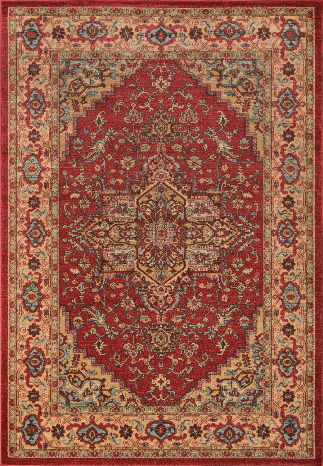 Momeni Ghazni 2' X 3' Red Traditional
