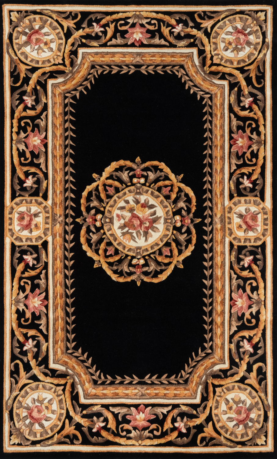 Momeni Harmony India 2' X 3' Black Transitional
