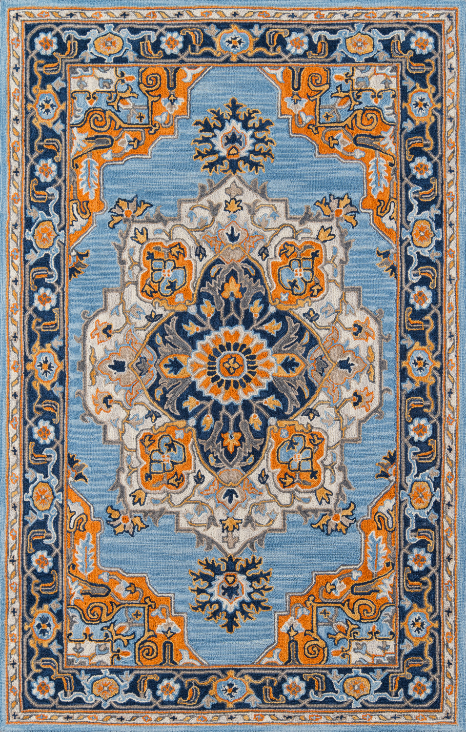 Momeni Ibiza 2' X 3' Blue Traditional