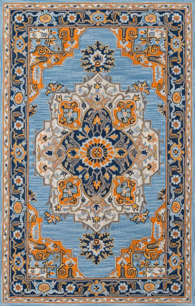 Momeni Ibiza 5' X 8' Blue Traditional
