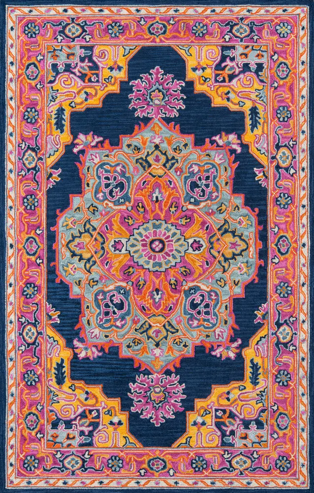 Momeni Ibiza 2' X 3' Navy Traditional