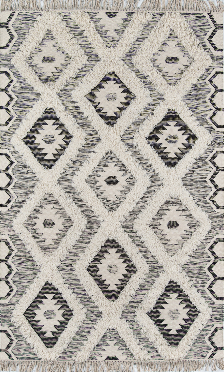 Novogratz Indio 2' X 3' Black Contemporary