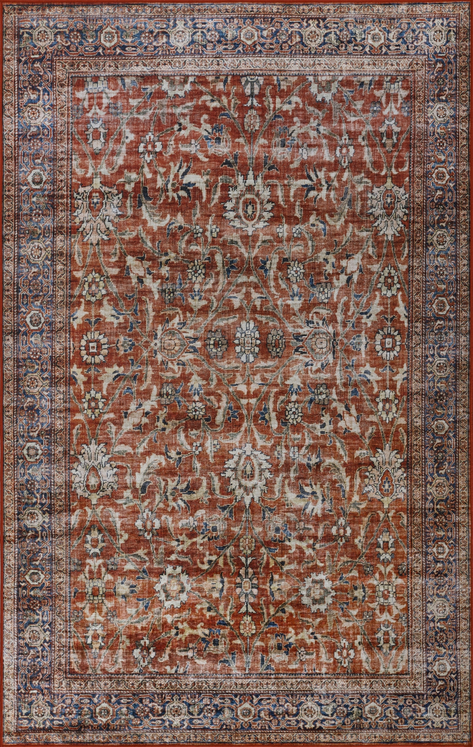 Momeni Karachi 2' X 3' Red Traditional