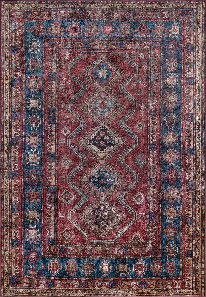 Momeni Karachi 8' X 10' Burgundy Traditional
