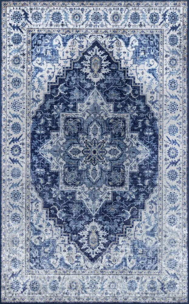 Momeni Karachi 5' X 8' Blue Traditional