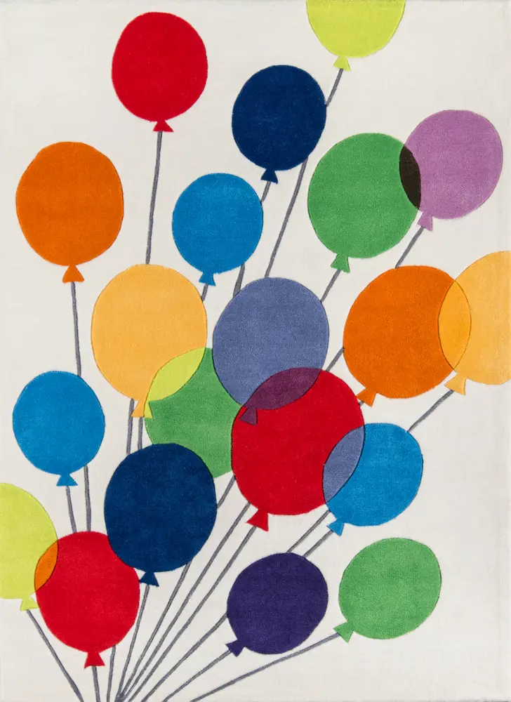 Momeni Lil Mo Whimsy 2' X 3' Multi Balloons Contemporary