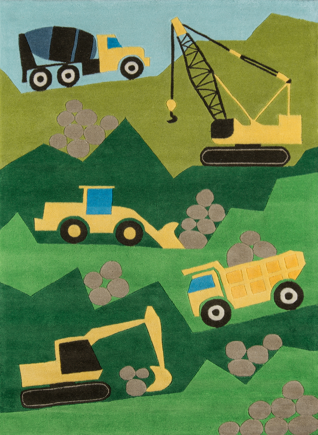 Momeni Lil Mo Whimsy 2' X 3' Green Contemporary