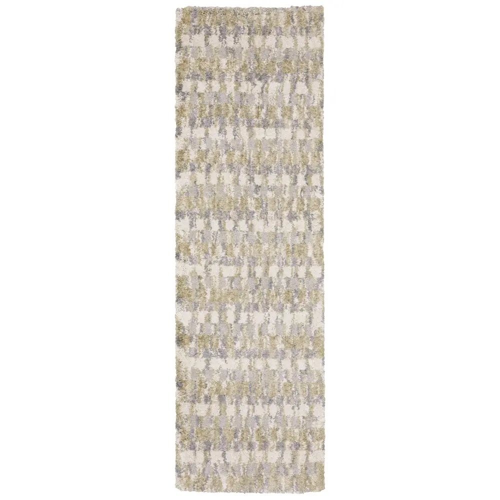 Aspen 3052A Gold/ Grey Indoor Area Rug - 2'3