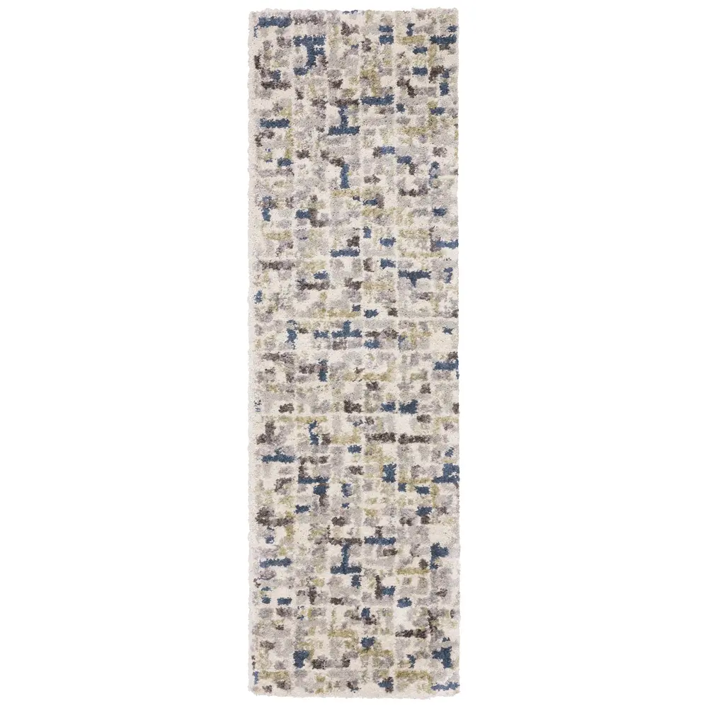 Aspen 3514A Ivory/ Blue Indoor Area Rug - 2'3