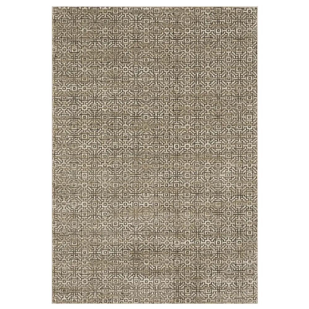 Atlas 3721S Brown/ Tan Indoor Area Rug - 6'7