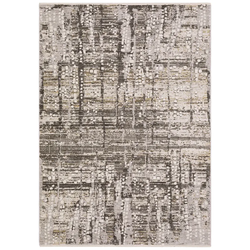 Branigan BRG01 Ivory / Brown Indoor Area Rug - 2'3