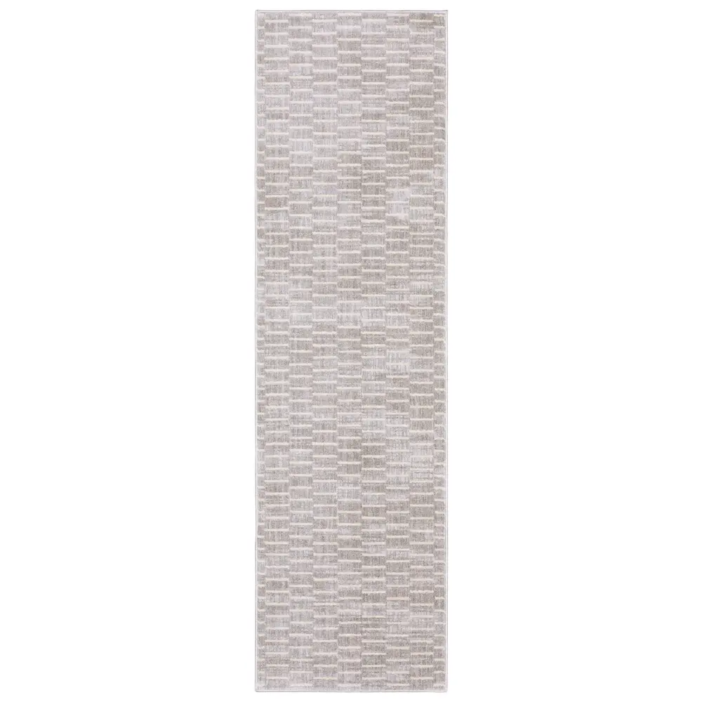 Oliver OLV01 Grey/ Beige Indoor Area Rug - 2'3