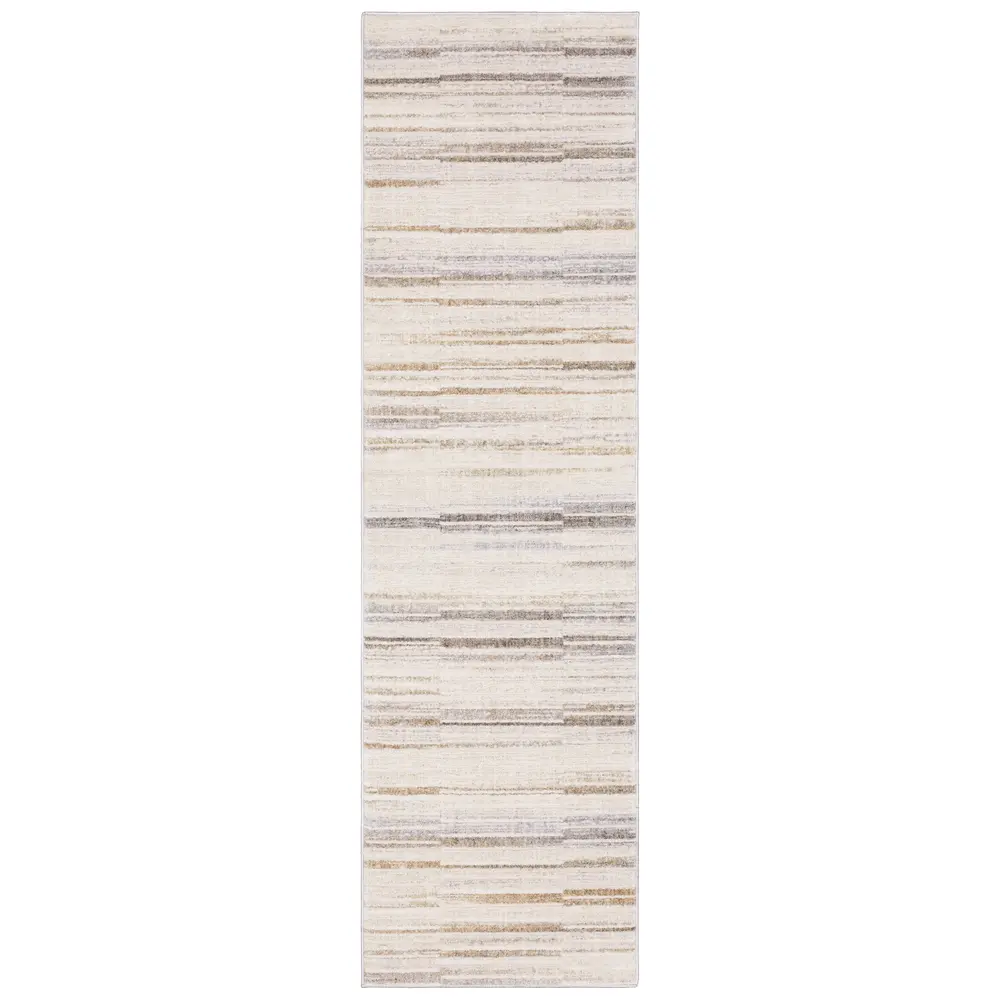 Oliver OLV06 Grey/Rust Indoor Area Rug - 2'3