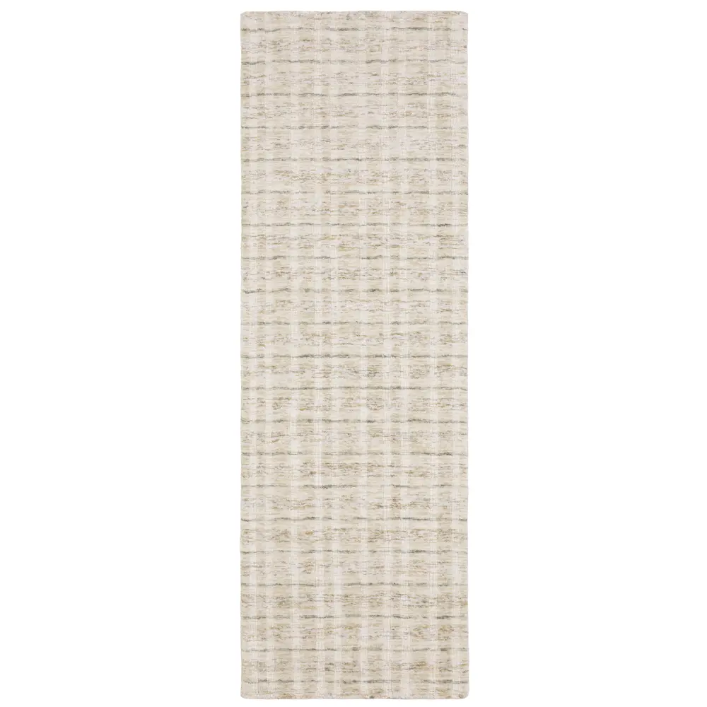 Thatcher THA02 Beige/ Gold Indoor Area Rug - 2'6