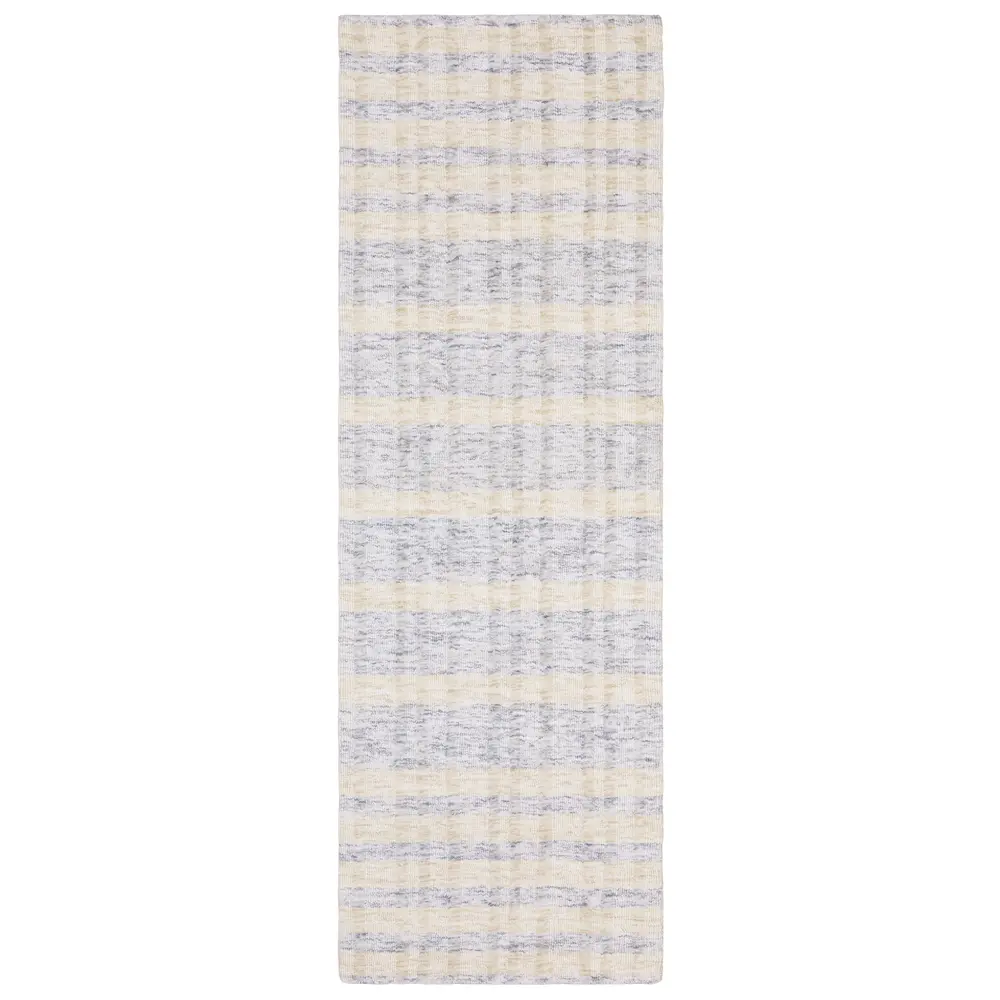 Thatcher THA06 Beige/ Blue Indoor Area Rug - 2'6