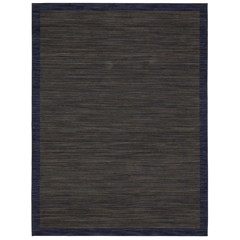 Warner WRN07 Blue/ Brown Indoor Area Rug - 6'7