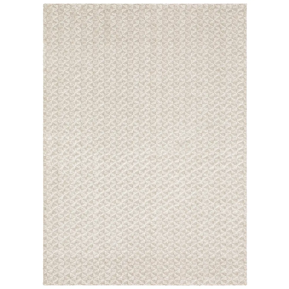 Wonder WON02 Beige/ Ivory Indoor Area Rug - 1'10
