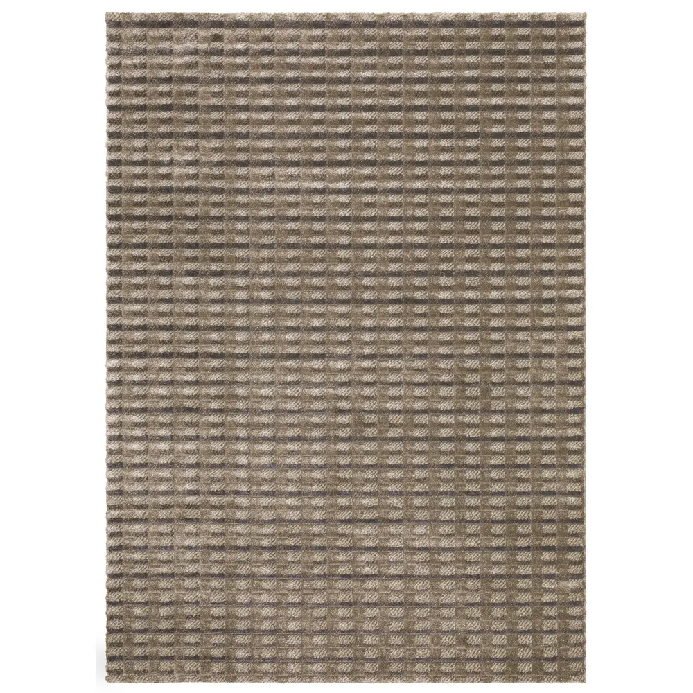 Wonder WON08 Brown/ Tan Indoor Area Rug - 5'3