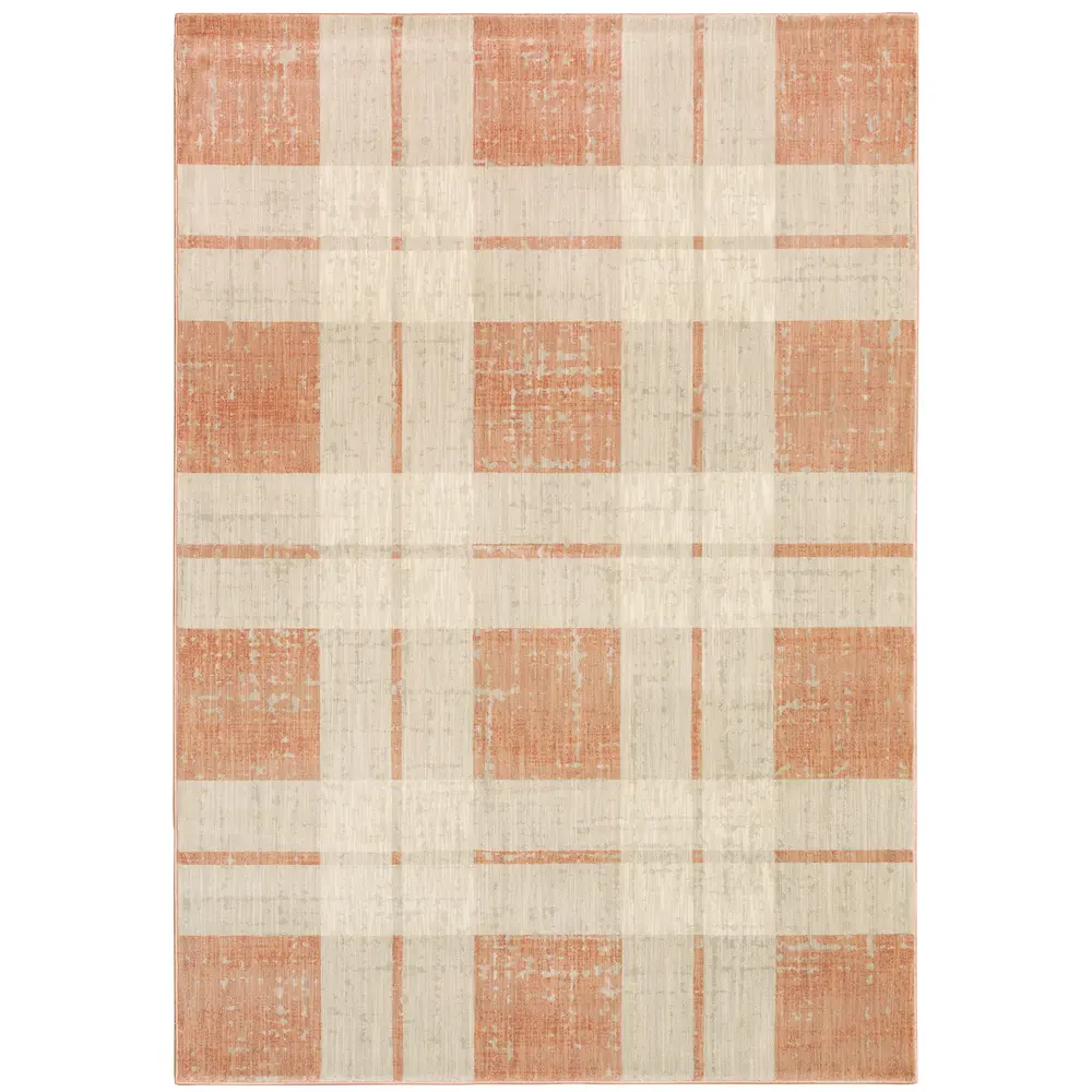 Xanadu 562C6 Orange/ Beige Indoor Area Rug - 9'10