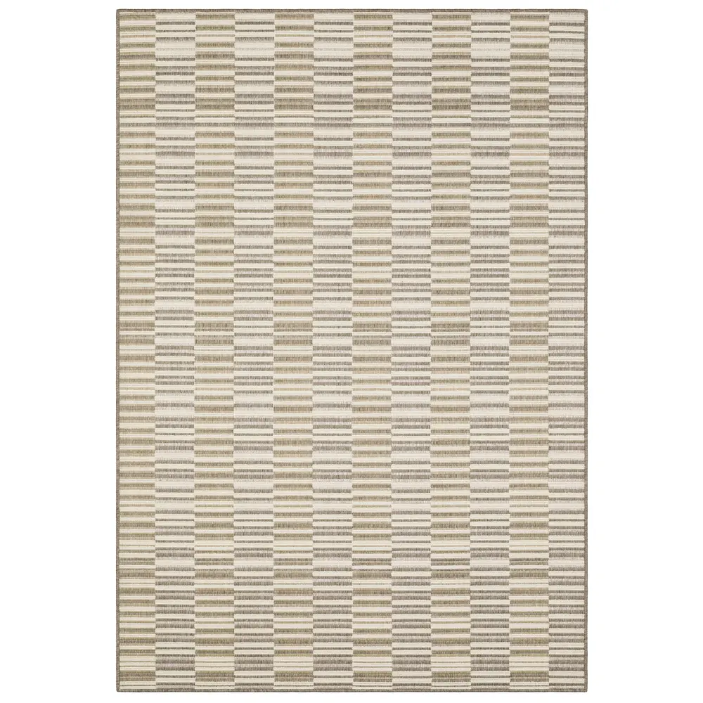 Zarina ZAR10 Beige / Tan Indoor/Outdoor Area Rug - 1'10