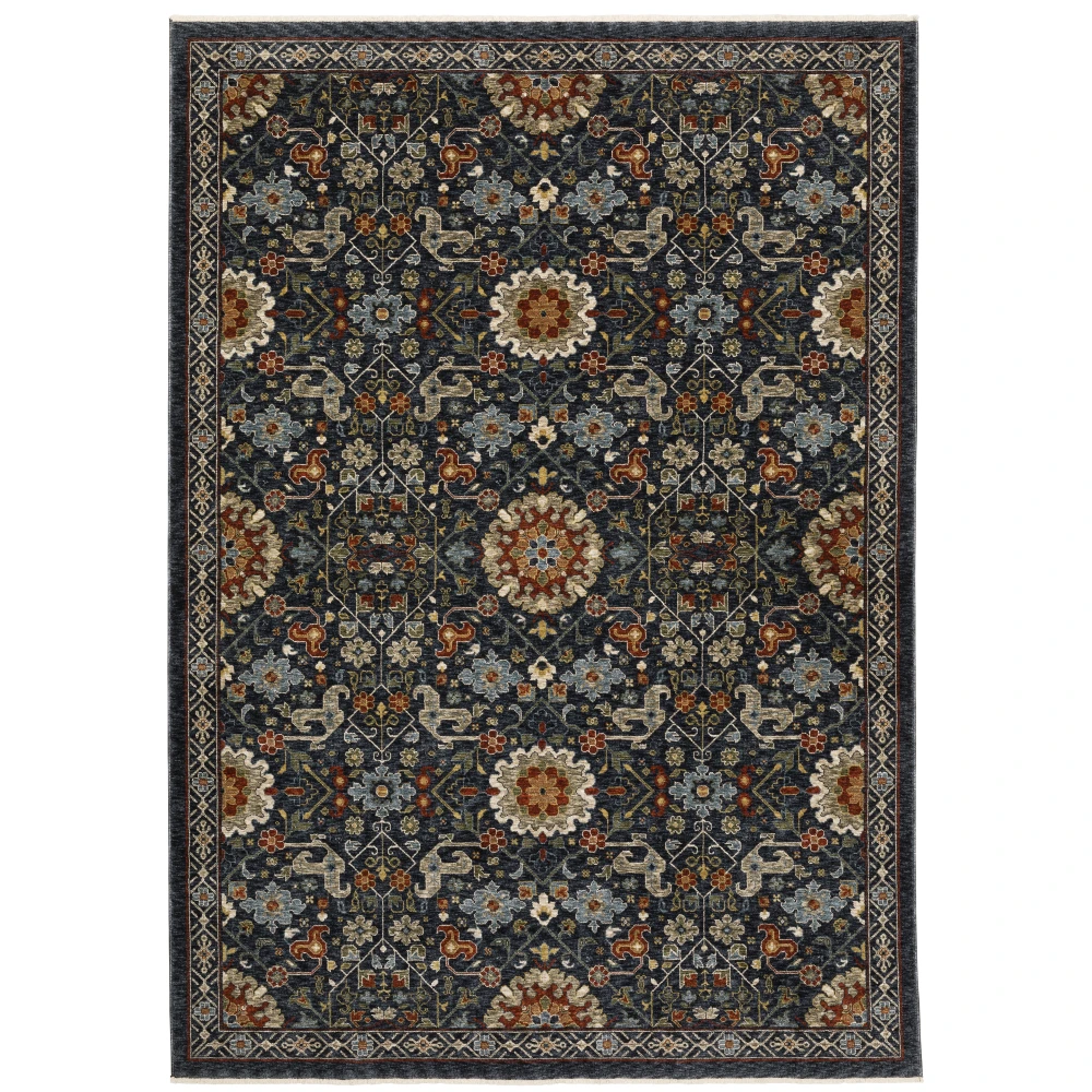 Aberdeen 006B1 Blue/ Multi Indoor Area Rug - 9'10