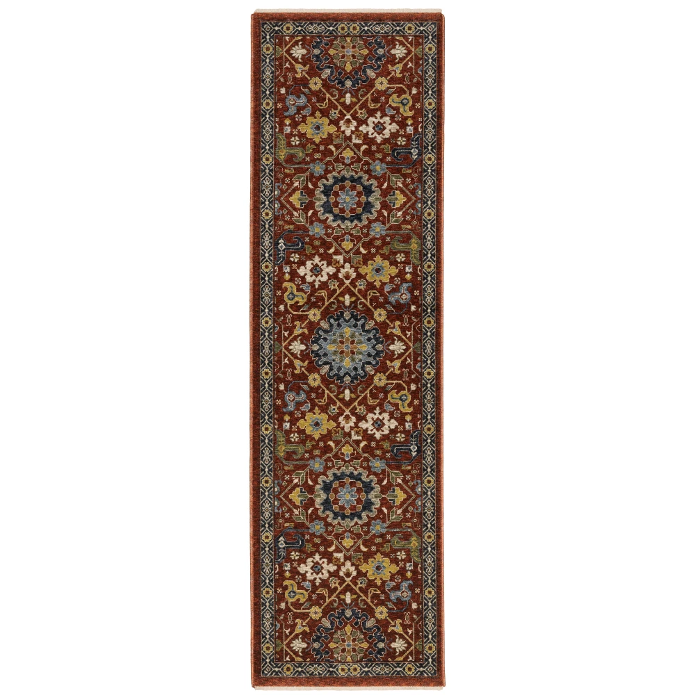 Aberdeen 006R1 Red/ Multi Indoor Area Rug - 2'3