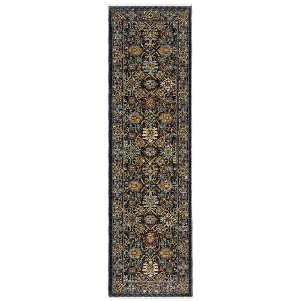 Aberdeen 4922D Blue/ Multi Indoor Area Rug - 2'3