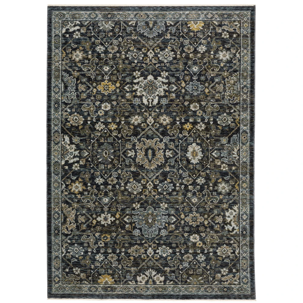 Aberdeen 533K1 Blue/ Light Blue Indoor Area Rug - 5'3