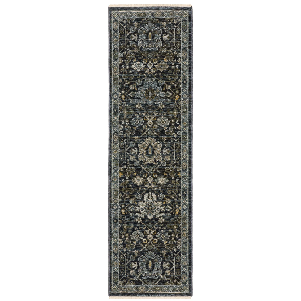 Aberdeen 533K1 Blue/ Light Blue Indoor Area Rug - 2'3