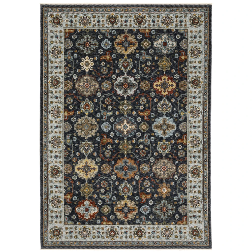 Aberdeen 561B1 Blue/ Multi Indoor Area Rug - 9'10