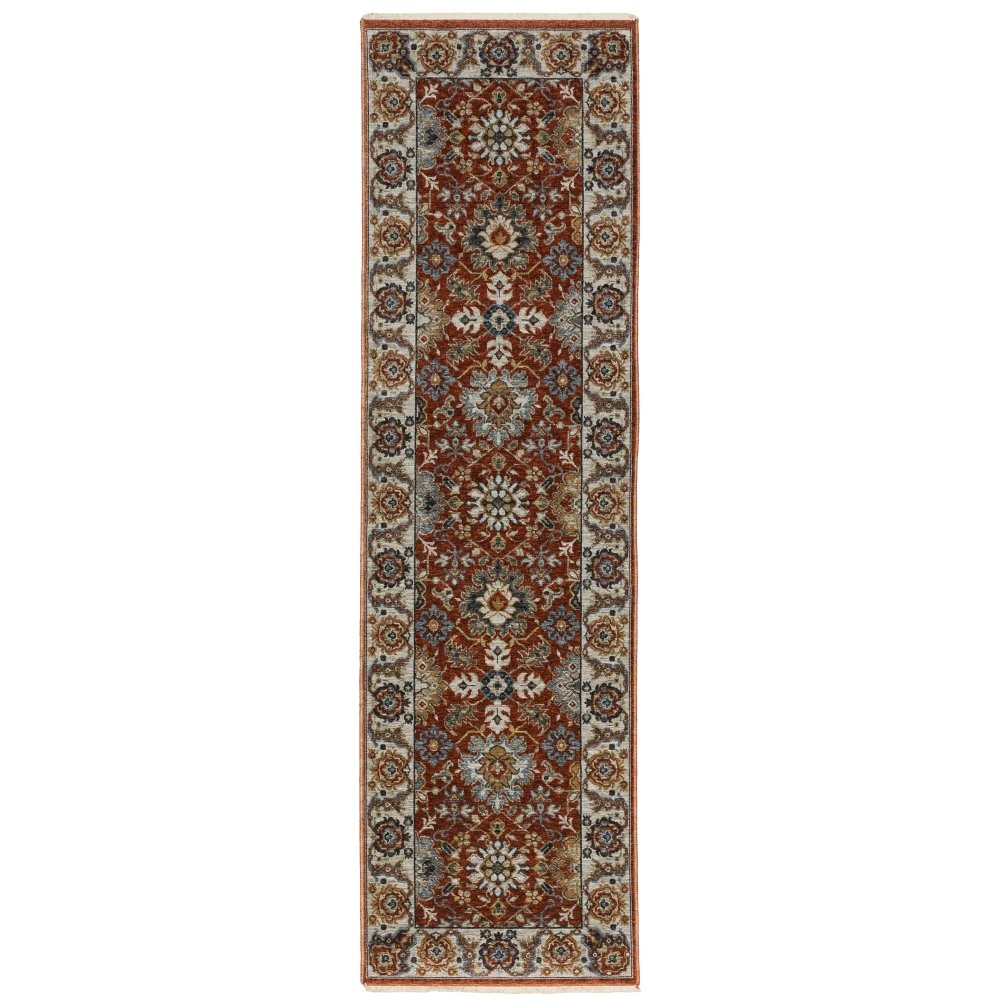 Aberdeen 562R1 Red/ Ivory Indoor Area Rug - 2'3