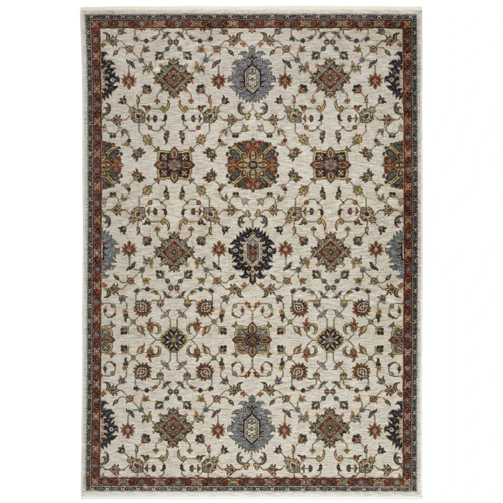 Aberdeen 751W1 Ivory/ Multi Indoor Area Rug - 5'3