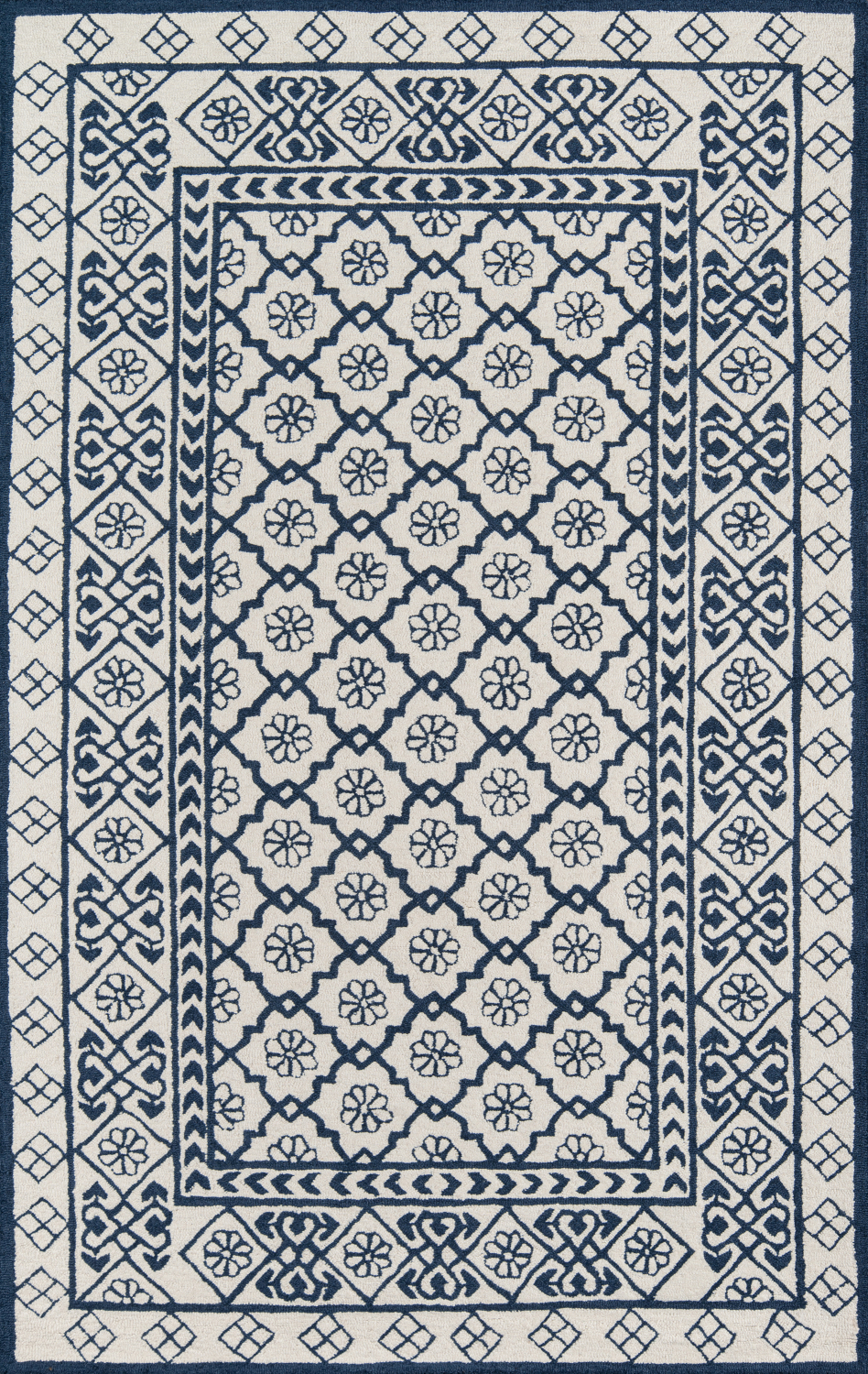 Momeni Newport 2' X 3' Blue Contemporary
