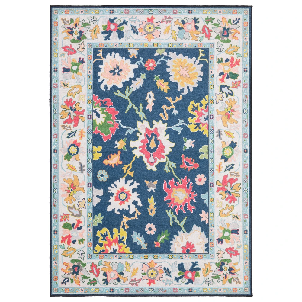 Addison ADD03 Blue/ Multi Indoor Area Rug - 9'10