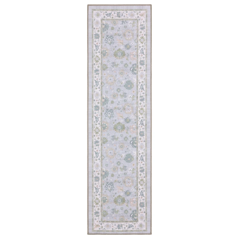 Addison ADD06 Blue/ Green Indoor Area Rug - 2' x 7'