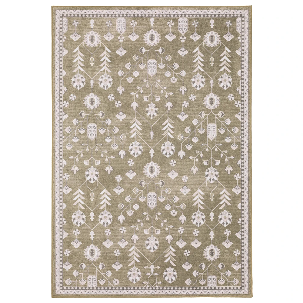Addison ADD07 Brown/ Ivory Indoor Area Rug - 2' x 3'