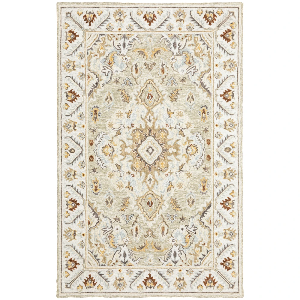 Alfresco 28403 Ivory/ Beige Indoor Area Rug - 3'6