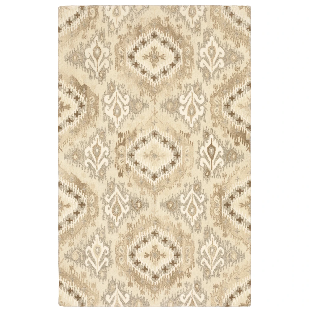 Anastasia 68003 Beige/ Ivory Indoor Area Rug - 8' x 10'