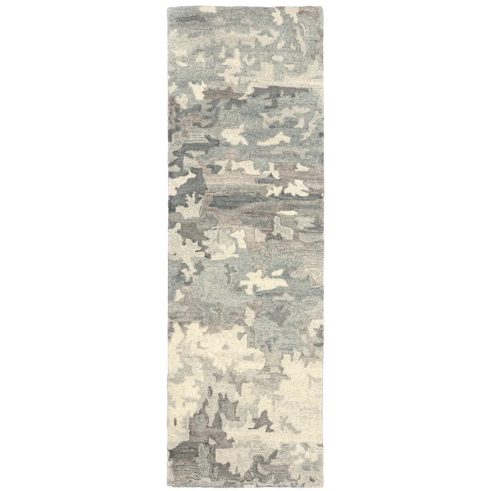 Anastasia 68006 Grey/ Charcoal Indoor Area Rug - 2'6
