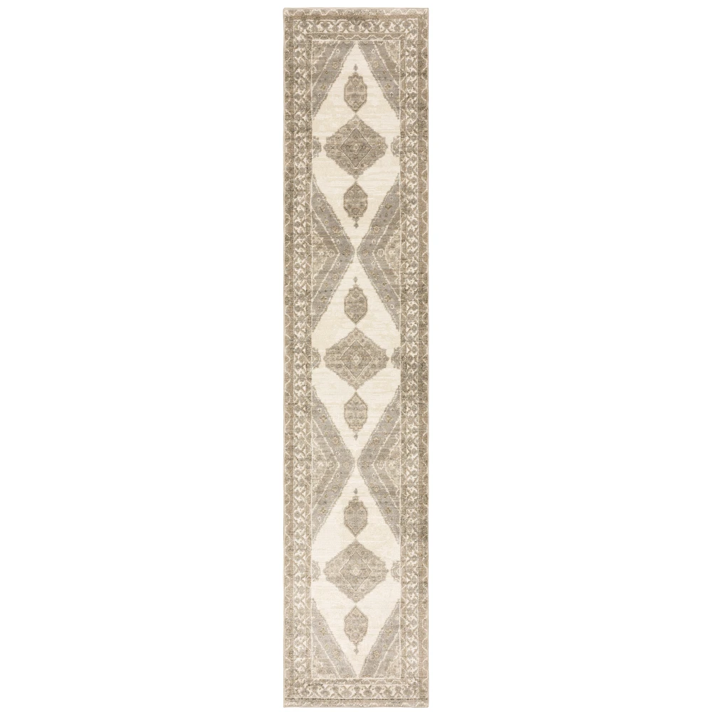 Andorra 298C0 Beige/ Ivory Indoor Area Rug - 2'6