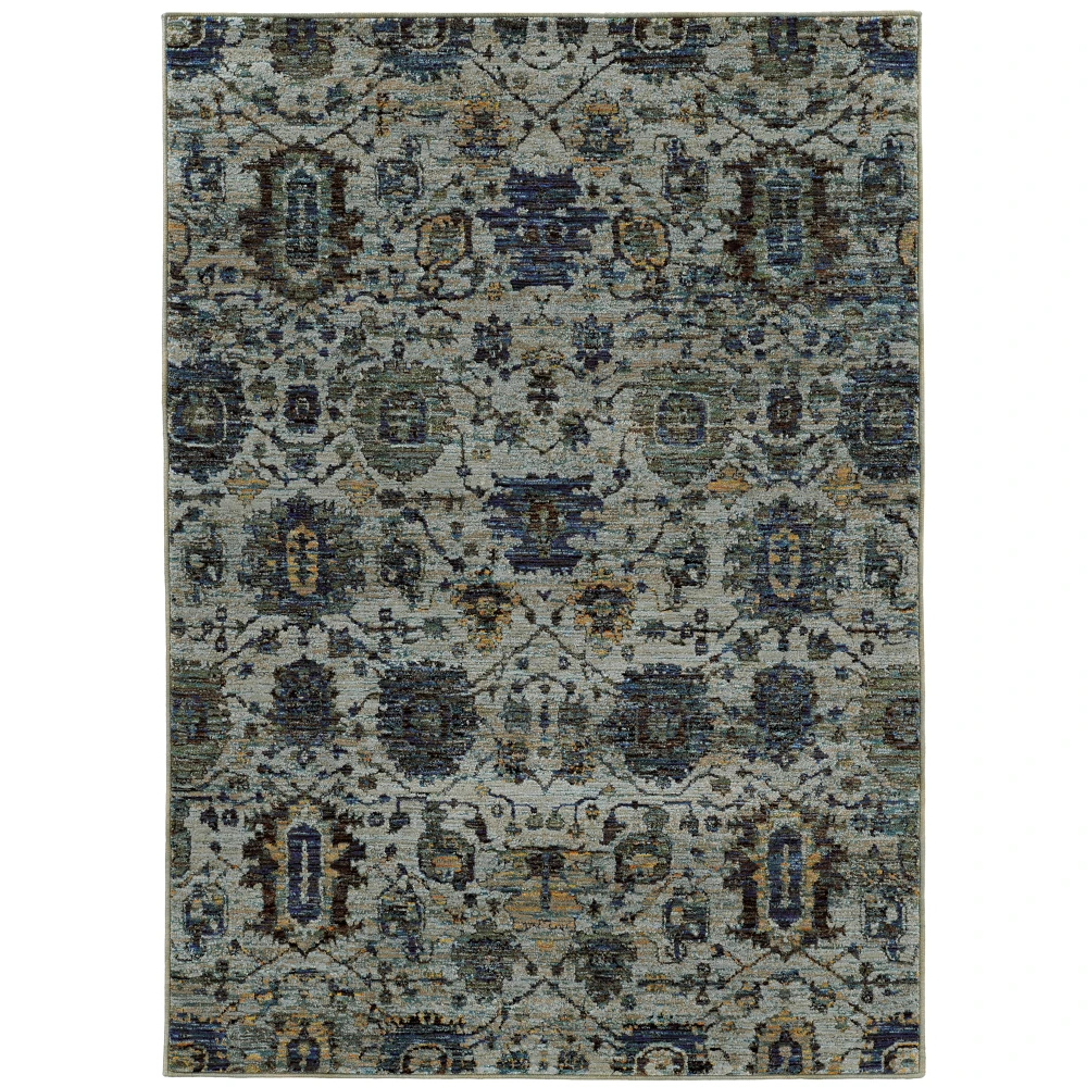Andorra 7120A Blue/ Navy Indoor Area Rug - 7'10
