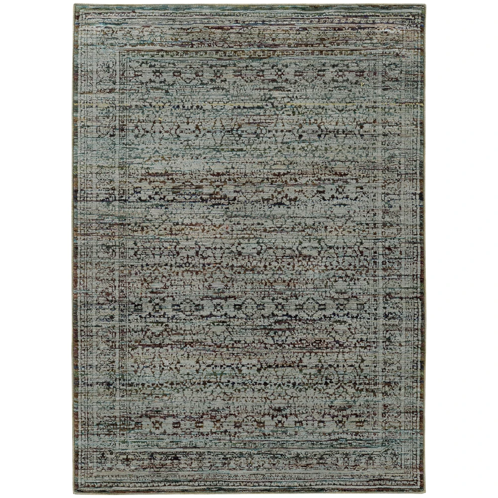 Andorra 7127A Blue/ Purple Indoor Area Rug - 5'3